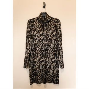 Animal Print Sweater Dress - size medium